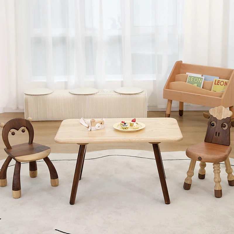 Рабочий стол для детской комнаты учебный детская мебель набор стульев маленьких