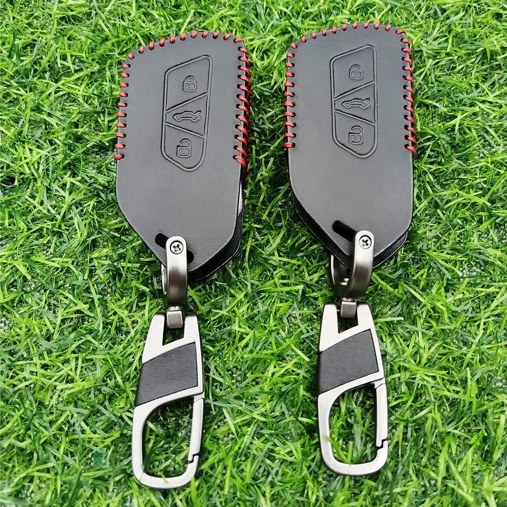 Fashion Car Key Case For VW Volkseagen Golf 8 MK8 ID.3 ID.4 Cupra Skoda Octavia A8 SEAT Leon MK4 2020 2021 Formentor Tarraco
