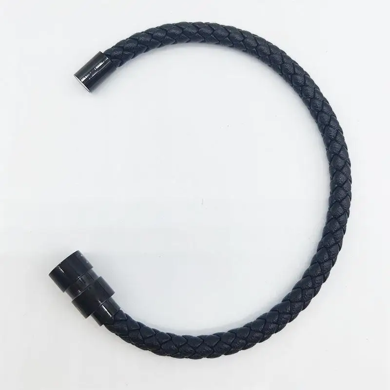 JW71 MB Bracelet Luxury Design Stainless Steel Magnetic Buckle Hand Strap PU Leather