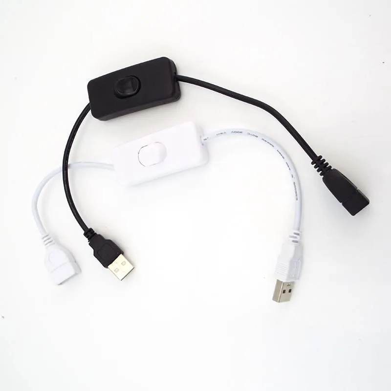 USB-кабель штырь-гнездо с выключателем удлинитель питания прочный адаптер 28 см |