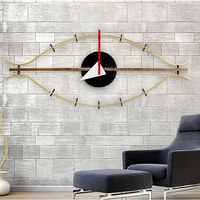 modern large watch wall creative metal eye watch mechanism nordic wooden watch walles home design orologio da parete wall decor