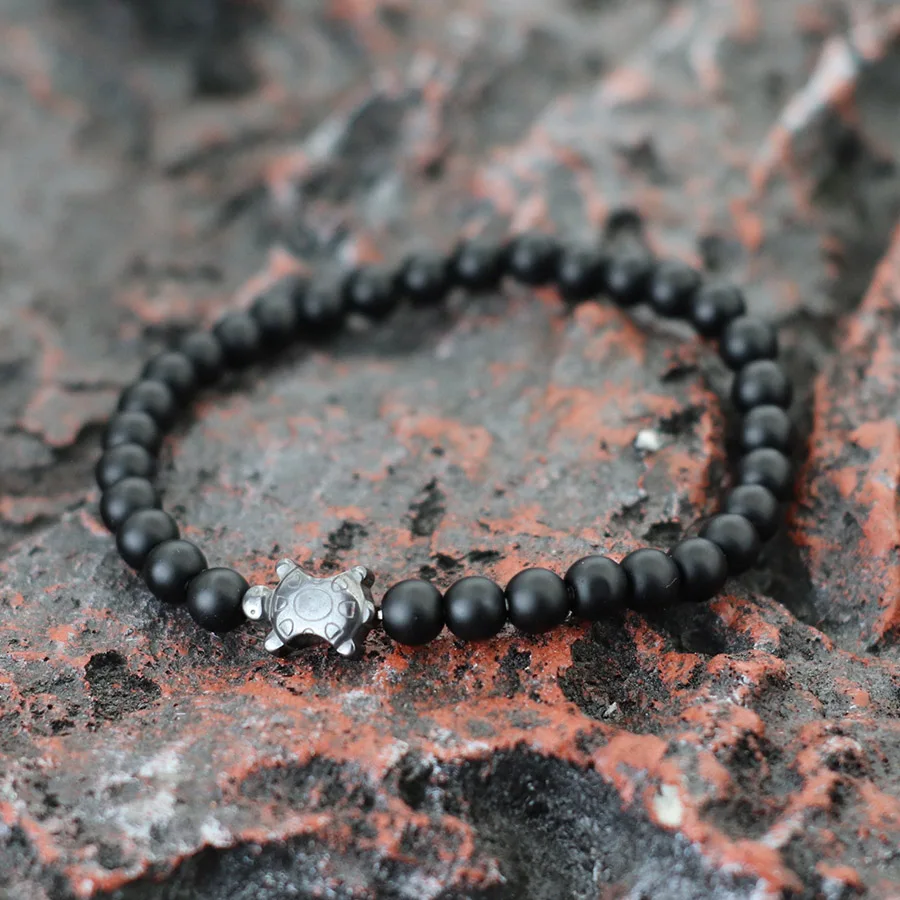 Браслет-цепочка из гематита