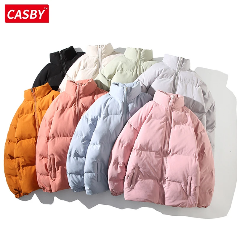 Мужская разноцветная пузырьковая куртка в стиле Харадзюку зимняя Уличная одежда