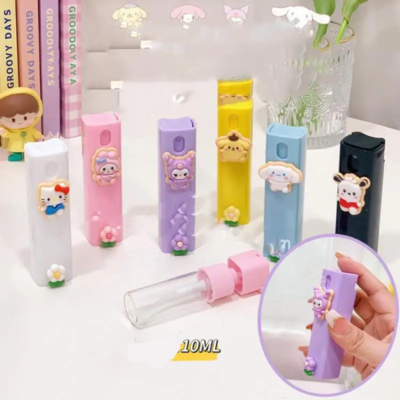 

Anime Sanrio 10Ml Small Spray Bottle Kuromi Accessories Cute Kawaii Portable Perfume Alcohol Lotion Oral Spray Bottle Girls Gift