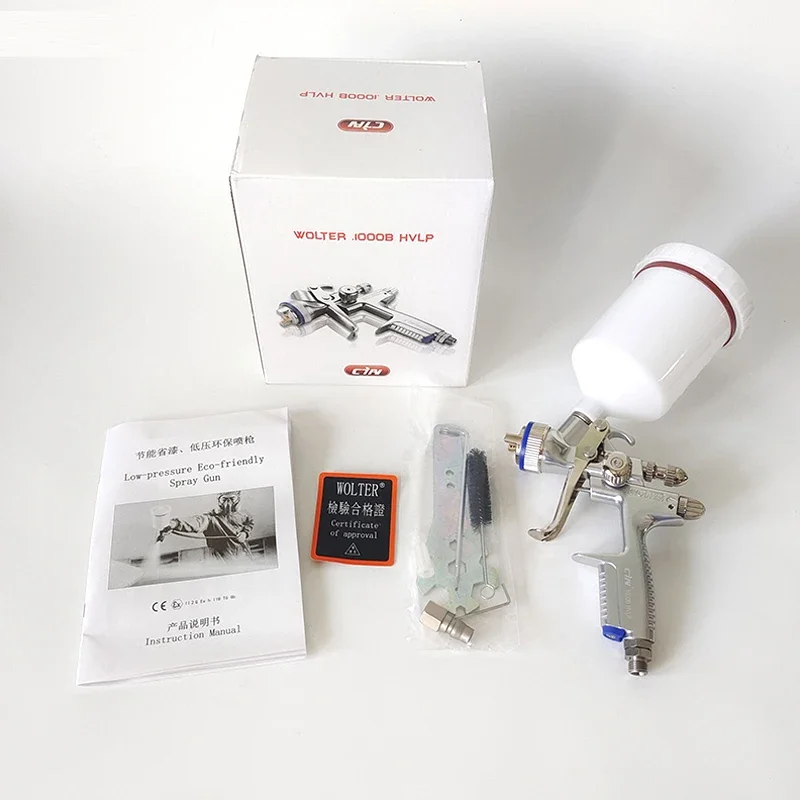 Пульверизатор Wolter 1000B HVLP 1 3 мм сопло из нержавеющей стали 600cc высококачественный