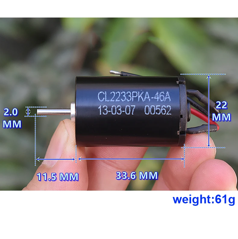Мини-мотор без сердечника 2233 Ndfeb сильный магнит постоянный ток 24-48 В полый корпус