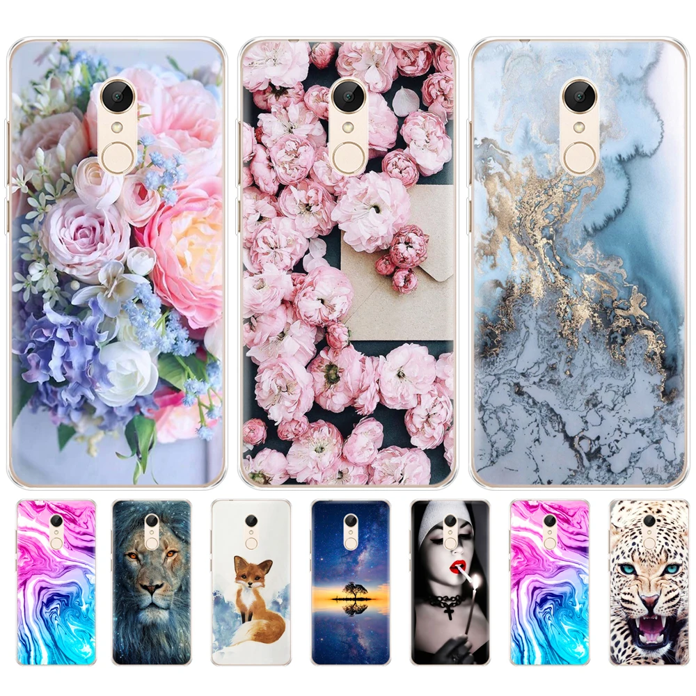 For xiaomi Redmi 5 Plus 5.99 Inch Case on xiaomi Redmi 5 5.7 inch Cover hongmi 5 Plus Phone Cases clear silicon back animal cat