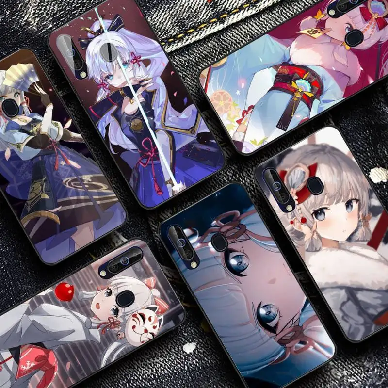 

Cute Kamisato Ayaka Phone Case for Samsung A51 01 50 71 21S 70 31 40 30 10 20 S E 11 91 A7 A8 2018