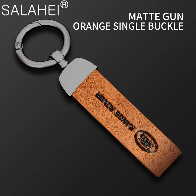 

Metal Leather Car Styling Emblem Key Chain Keychain Rings For Land Rover Range Rover Evoque Velar Defender Discovery Freelander