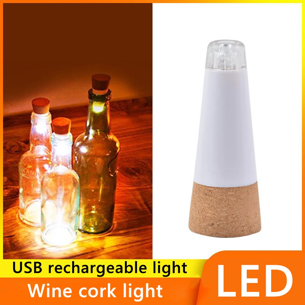 

Светодиодная USB перезаряжаемая блестящая бутылка Пробка Крышка лампа Романтический пробковый свет