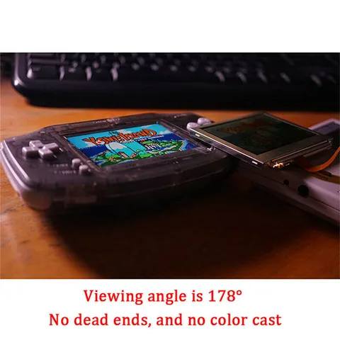 Сменная 10-уровневая высокая яркость подсветки GBA V2 IPS ЖК-экран/лента/экран и лента/комплект для Game Boy Advance
