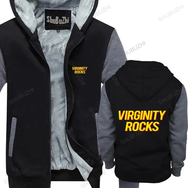 

cotton man hoodies winter jacket Men Funny jacket Fashion hoodie Virginity Rocks Version2 warm coat men shubuzhi sweatshirt