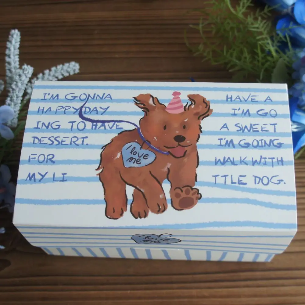 17*9*10 см 10 шт. синяя линия для бега собаки бумажная коробка конфеты сладкая