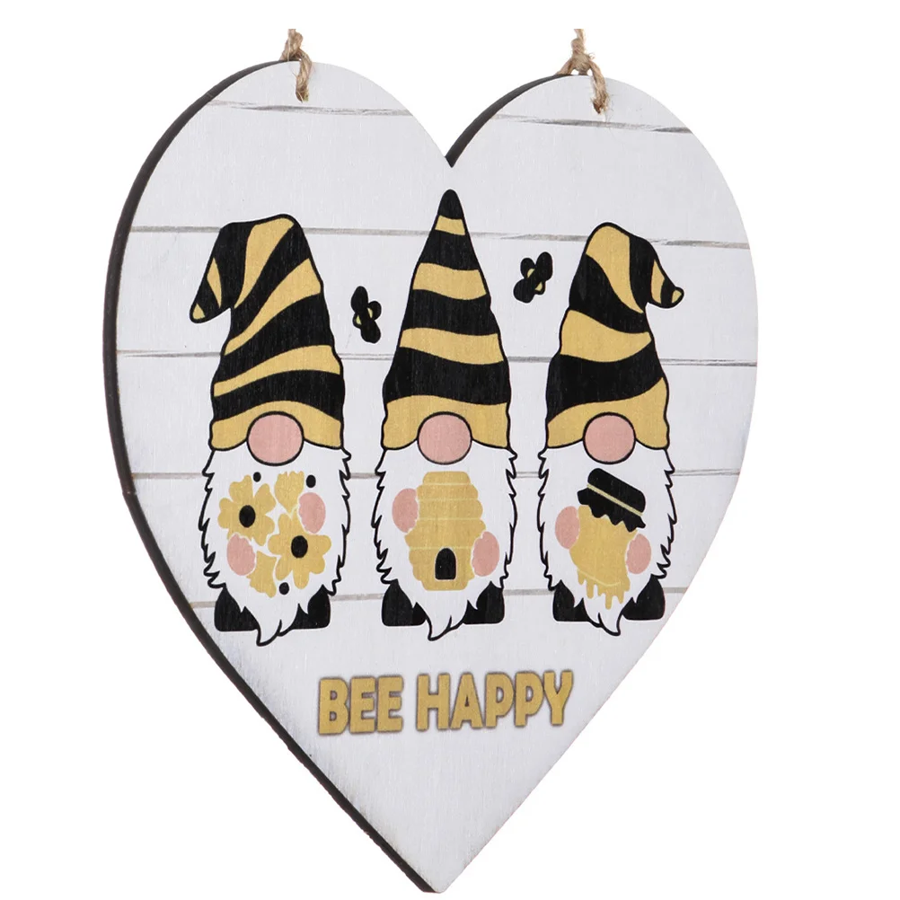 

Exquisite Wall Hanging Wooden Board Home Heart Shaped Wooden Decor Hangtag