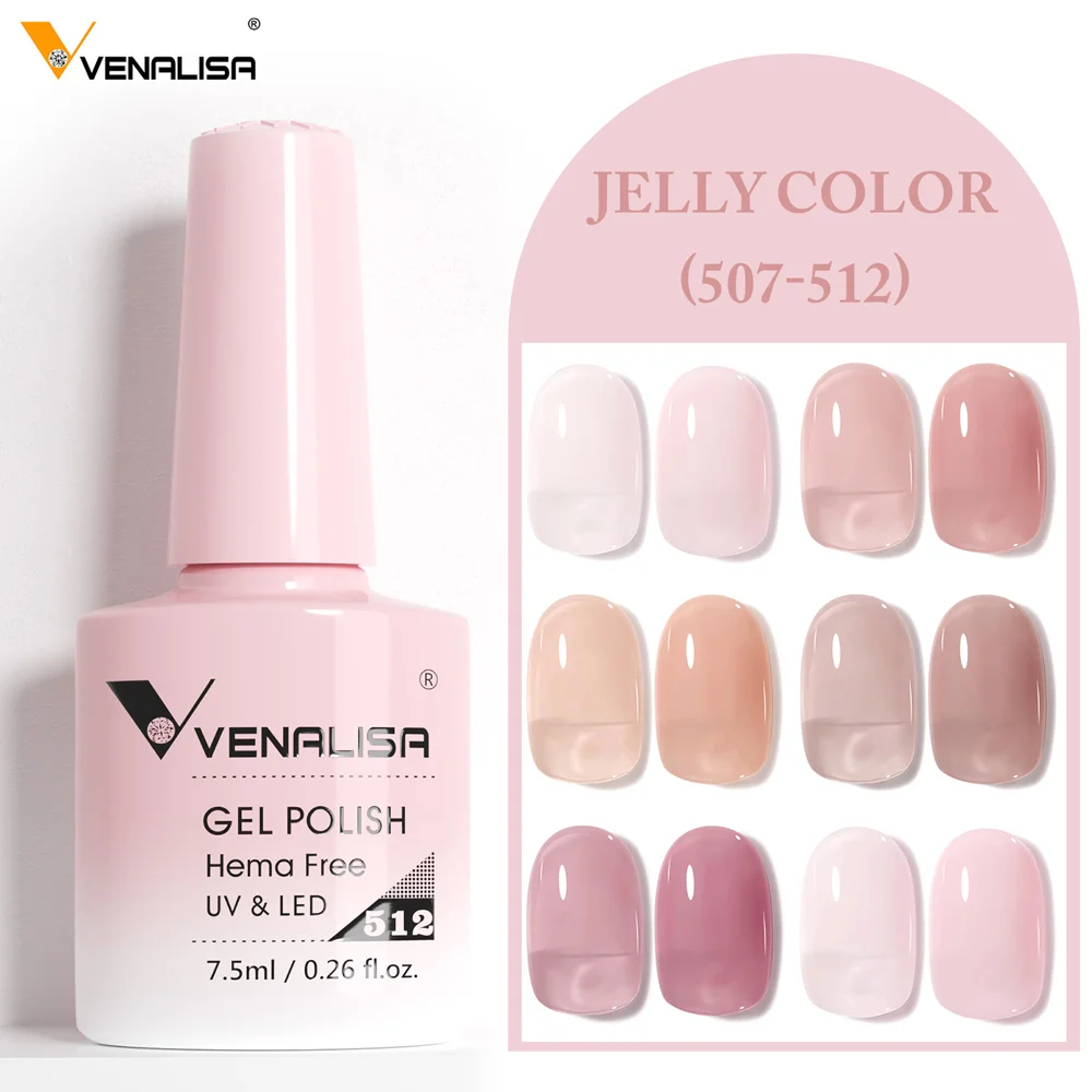 Фото VENALISA VIP5 Роскошный гель-лак 7,5 мл HEMA Free и TPO Free Formula Высокоглянцевый полуперманентный гель Soak Off UV LED для ногтей №5