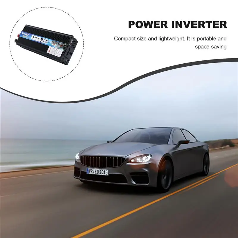 Автомобильный инвертор мощности 1 шт. мощный 12 В постоянного тока в 220 переменного