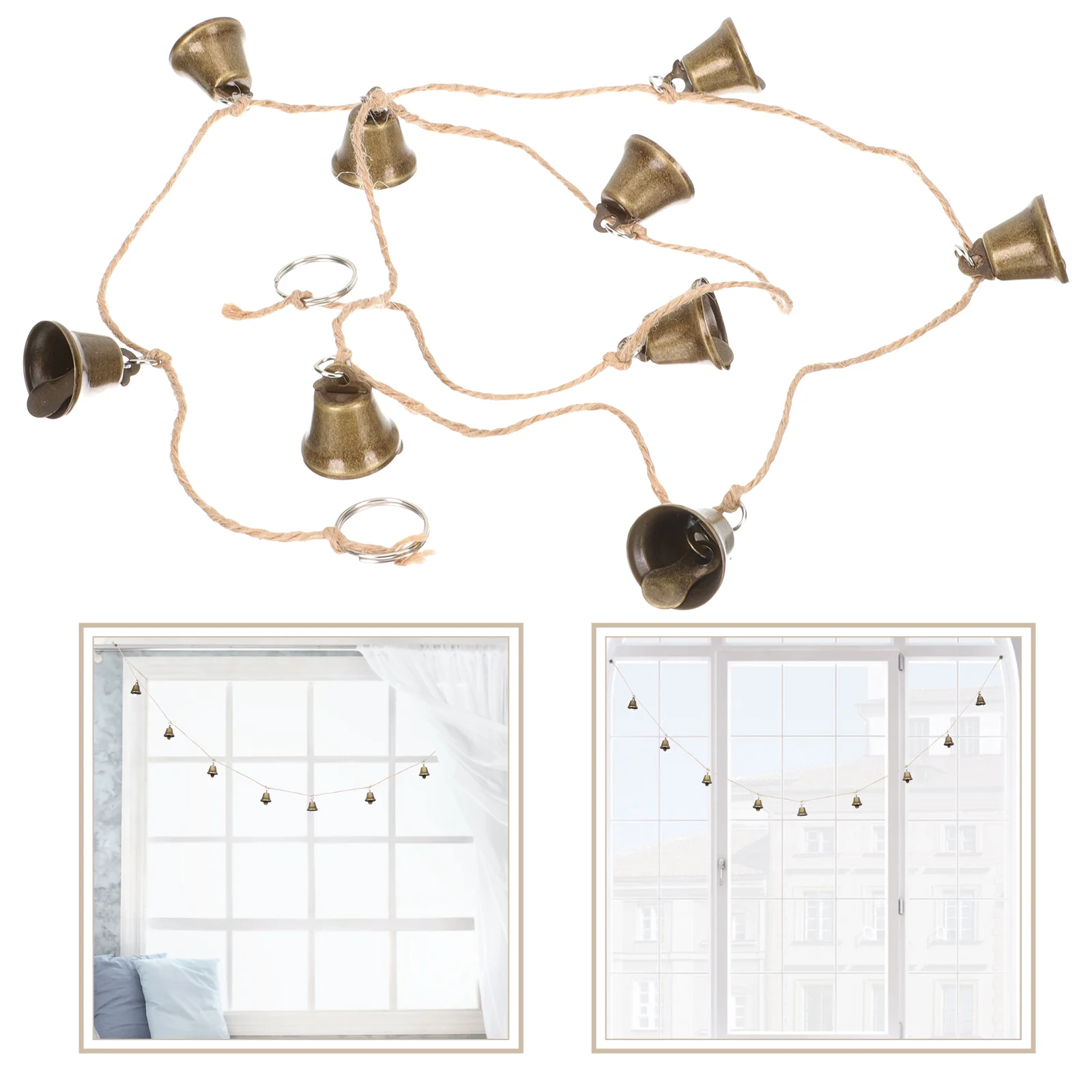 Веревка колокольчиков рождественские поделки маленький металлический Dzwonek