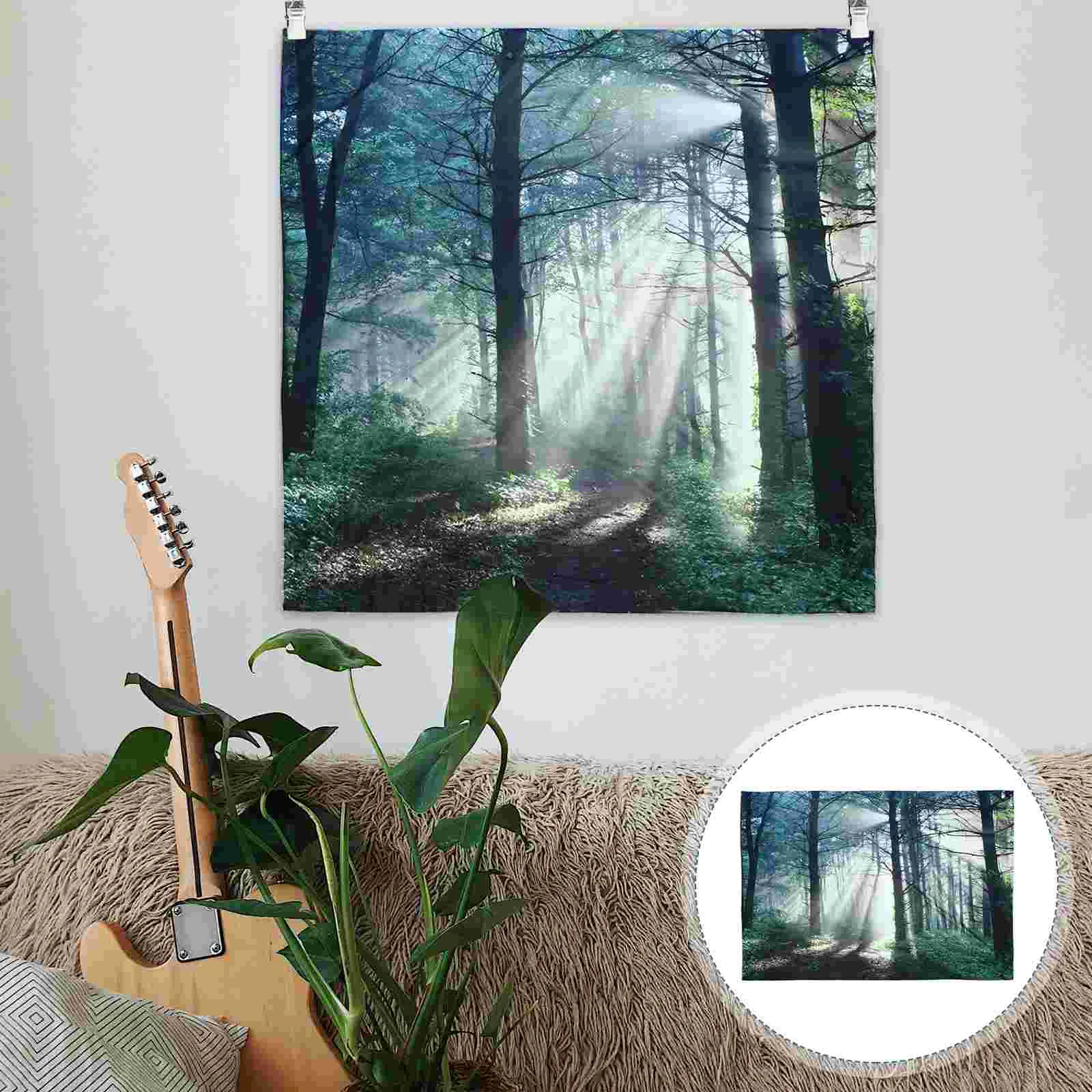 

Tapestry Room Wall Decorative Hanging Blanket Greenery Printed Natural Home Cloth Decoration Modern