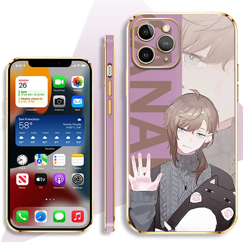 Мягкий японский армированный чехол для телефона Kanae Luca с рисунком аниме iPhone 11 12 13