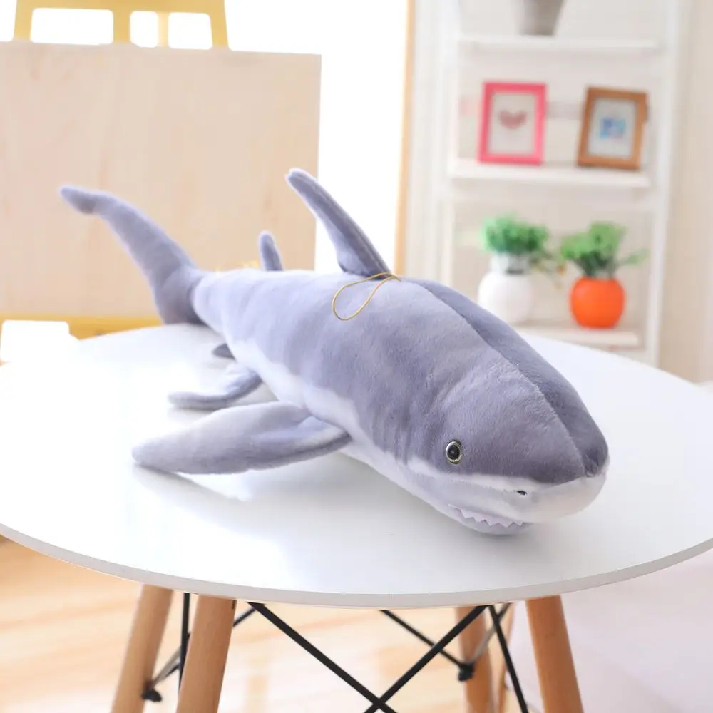 

Domineering Simulated Marine Animal Doll Soft Cotton Filled Shark Plush Toy For Children's Birthday Gift