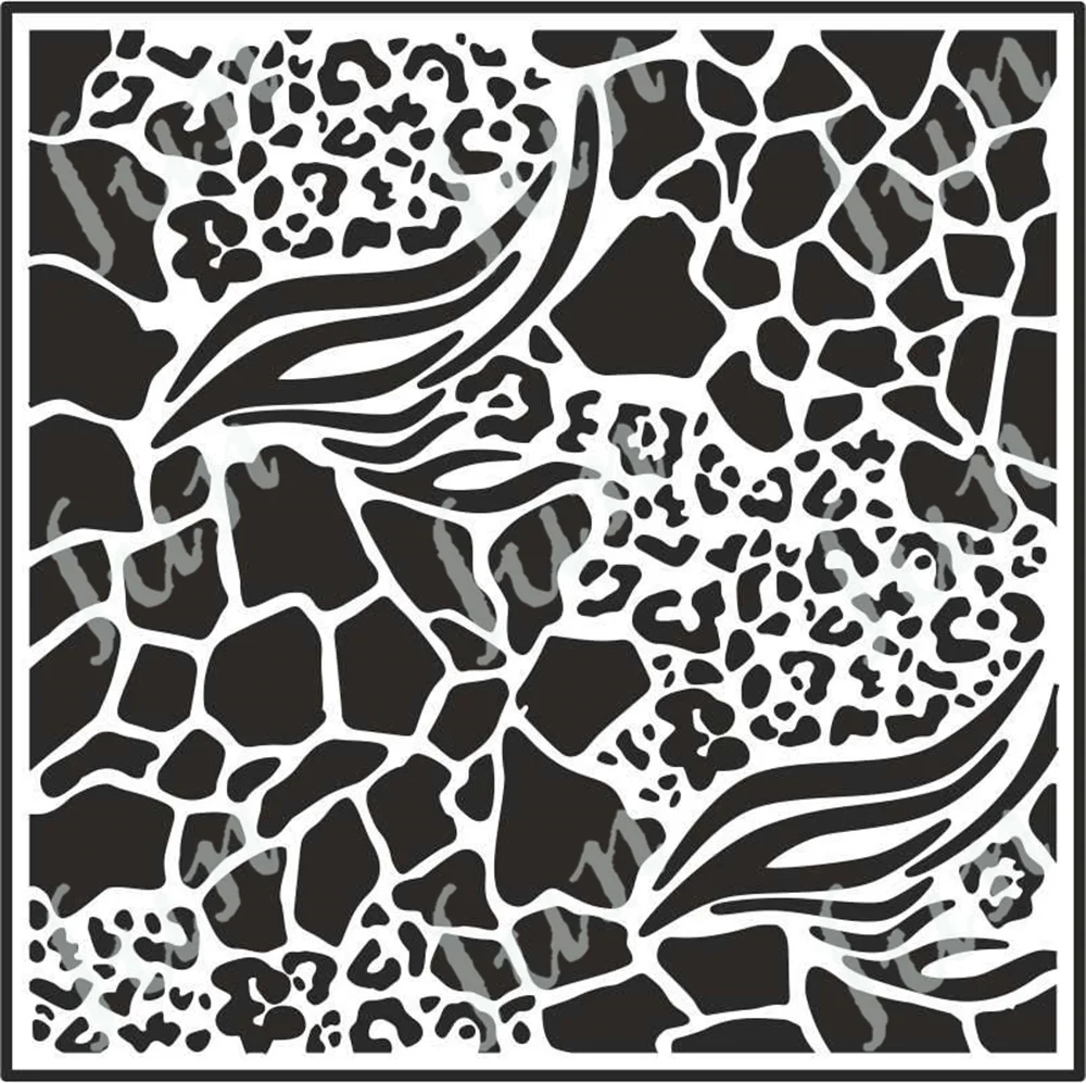 

Animal Prints 7 in X 7 in Layering Stencils Arrival New Paper Craft Molds Handmade Diy Scrapbooking Maker Photo Album Decoration