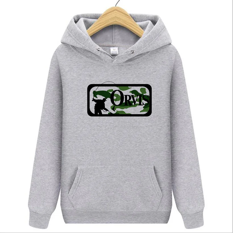 Мужская толстовка с рисунком ORVIS капюшоном для мужчин и женщин