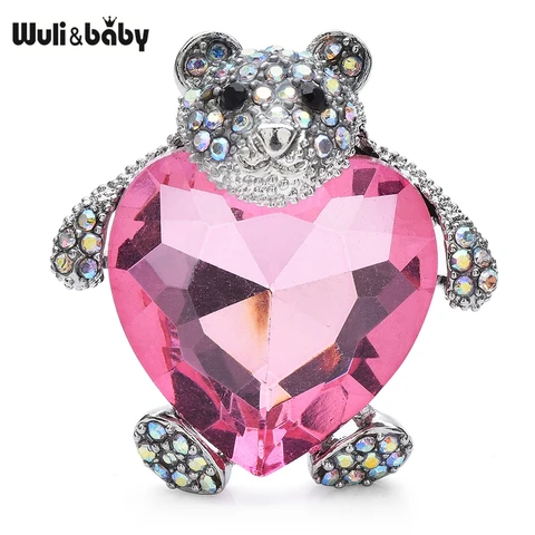 Брошь Wuli&baby милый медведь