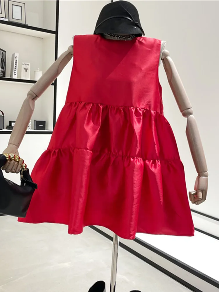 XFPV 2023 Новинка летняя мода с высокой талией свободное темпераментное однотонное