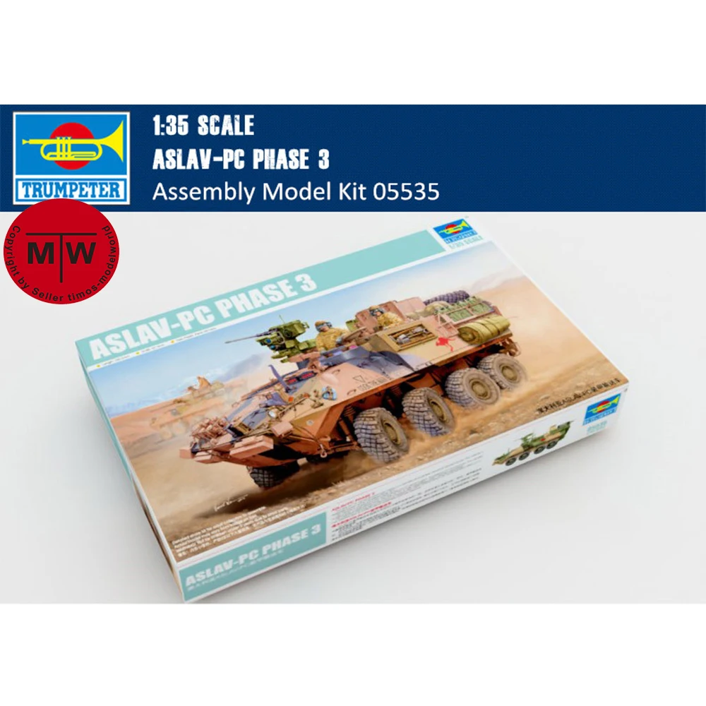 Trumpeter масштаб 05535, 1/35, строительные наборы пластиковых моделей для военной сборки ASLAV-PC PHASE 3