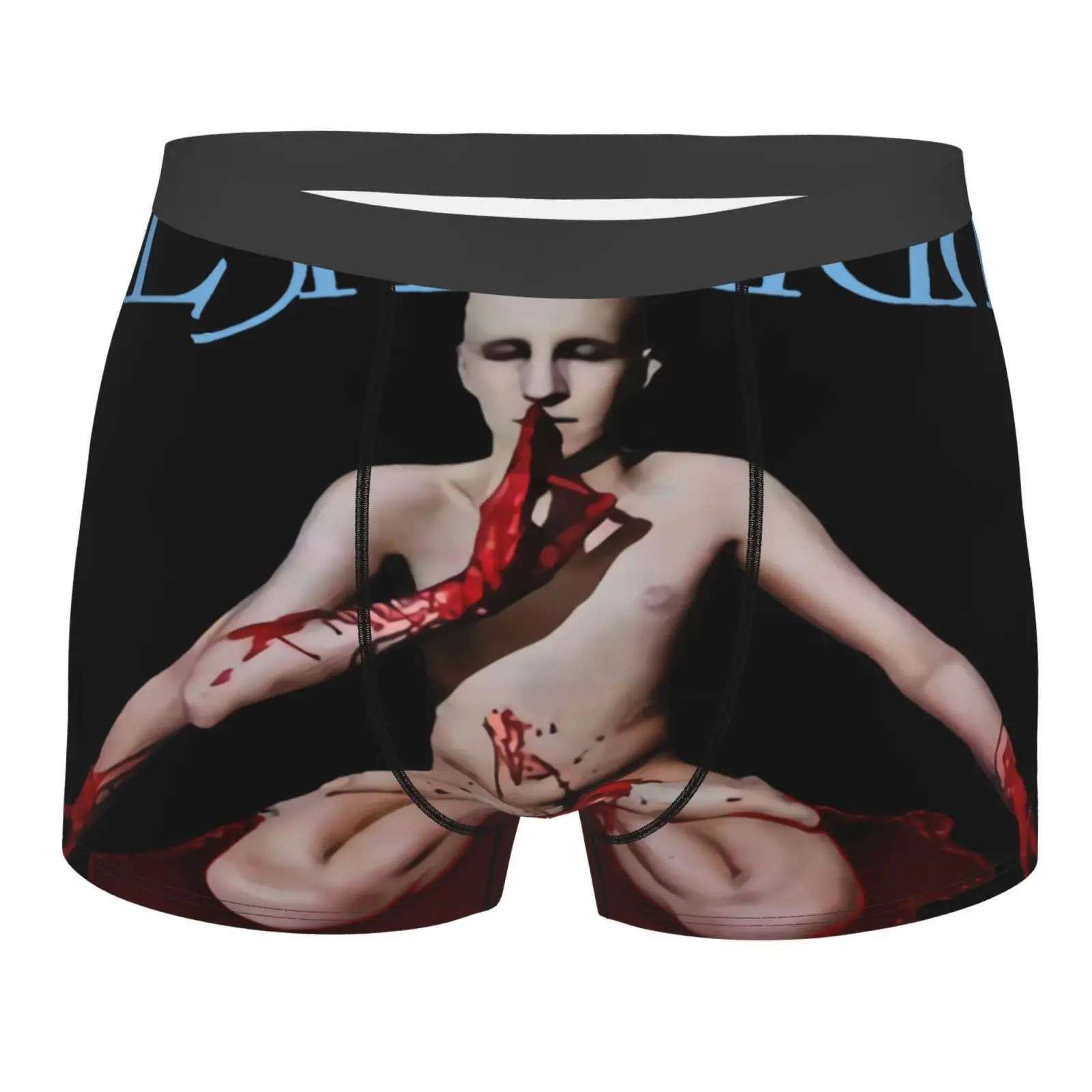 

Мужские трусы Meshuggah Obzen Djent из экстремального металла, мужские шорты, мужские трусы, мужские роскошные черные полиэфирные мужские трусы из по...