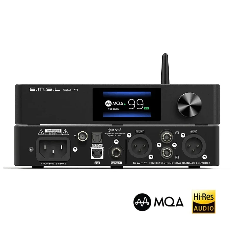 

SU9 DAC MQA Full Decoder Bluetooth 5.0 ES9038Pro DAC DSD512 PCM768kHz/32Bit USB Balanced Decoder SMSL SU-9 SU-9n SU9N