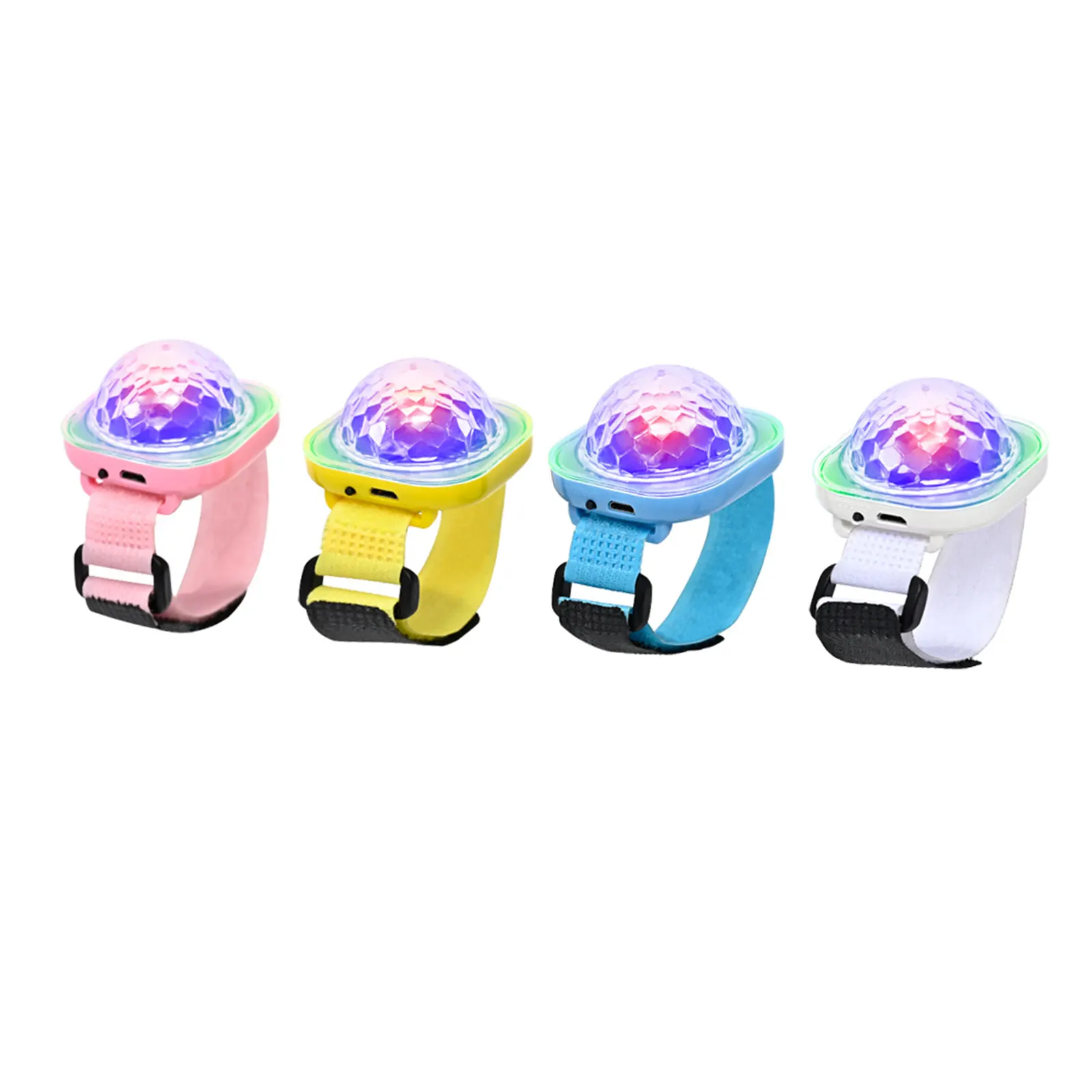 

Disco Colorful Car Sucker Ambient Light USB Magic Ball Elf Lanterns Can Be Worn Bracelet Lights Dj Christmas Party Stage Lights