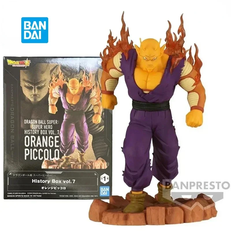 В наличии Bandai BANPRESTO Dragon Ball History Box Vol.7 Super Hero Orange Piccolo Аниме Фигурка Модель из ПВХ