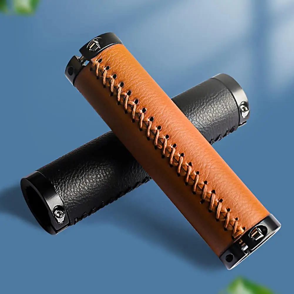 

1 Pair Bike Handle Grips Bilateral Locking Stable Protect Hand Anti Fall Bike Handlebar Grips Handlebar Sleeves for Outdoor