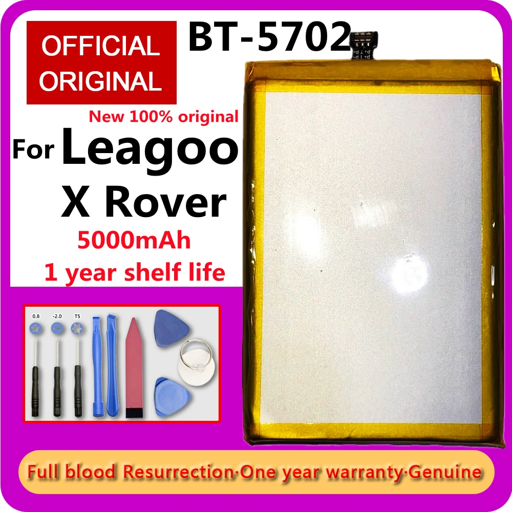 100 original backup bt 5702 leagoo x rover battery 5000mah for leagoo x rover smart mobile phone tracking tools free global shipping