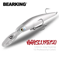 bearking top hard baits fishing lures 120mm 22g long casting minnow wobblers dive depth 6 10ft bass pike