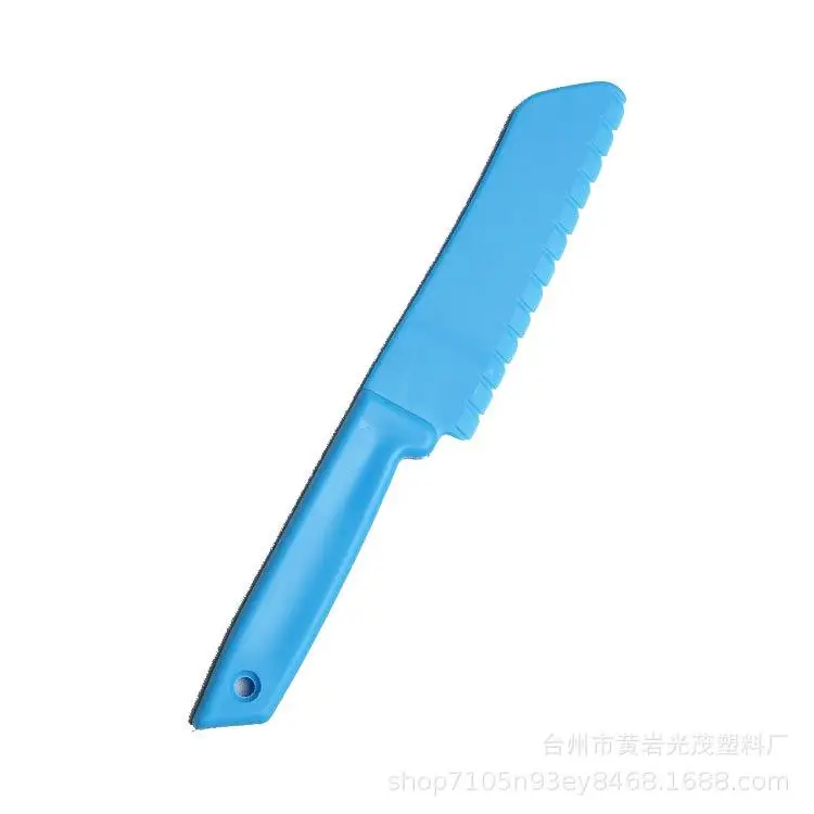 

Kids Chef Kitchen Multi Knife Fruit Knives Children Salad Toddle Cooking Paring Sawtooth Chef Plastic Cutter Bread Lettuce Safe
