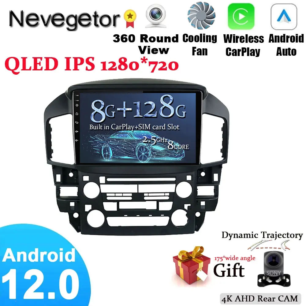 

Автомагнитола 2 din на Android 12,0 для Kia Picanto SA Morning 2004-2007, мультимедийный видеоплеер с GPS-Навигатором и разрезом экрана