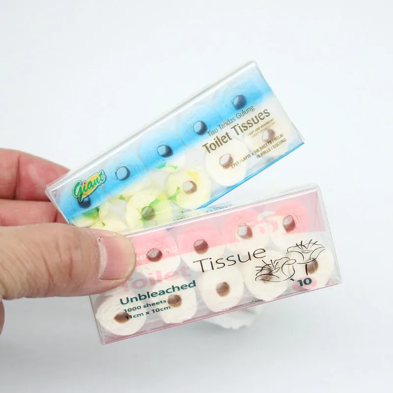 

Dollhouse Simulation Mini Tissue Roll Toilet Paper With Detachable Kitchen And Bathroom Home Miniature Model Decor Accessories