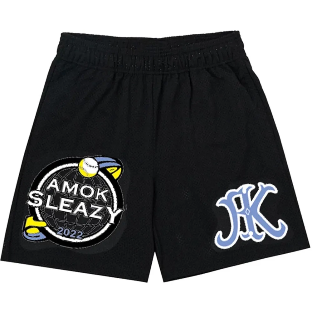 

2022 Summer New Casual Shorts Men Sports Pants Mesh Breathable Quick Dry Shorts Fitness Running Basketball Shorts Plus Size