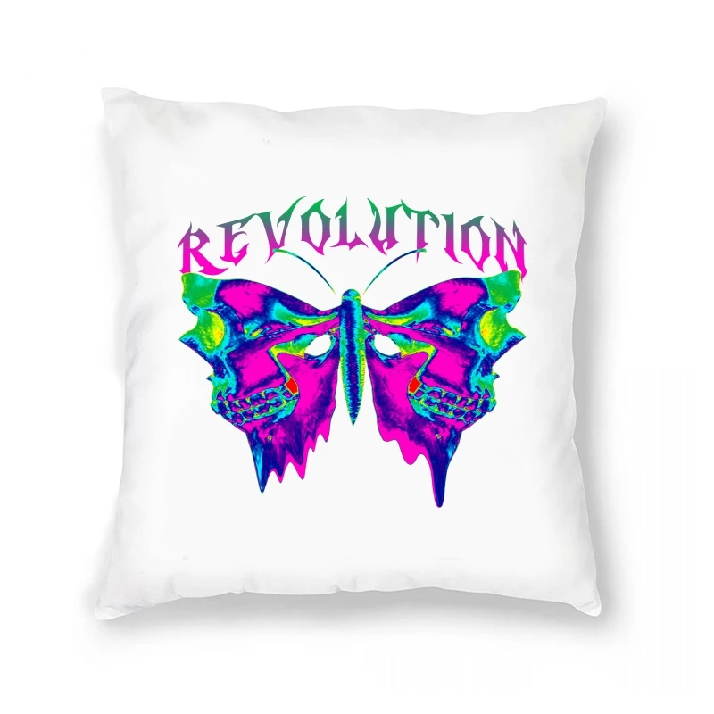 

Hip Hop 2022 Streetwear Print Cracked Butterfly Harajuku Pillow Case Hipster