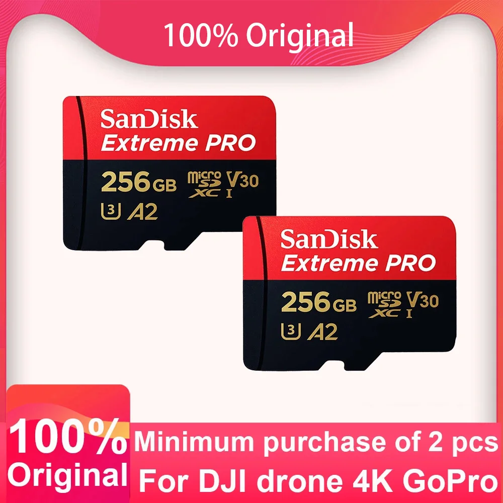 SanDisk карта памяти Extreme Pro A2 TF micro SD 256 ГБ 512 1 ТБ 128 64 32