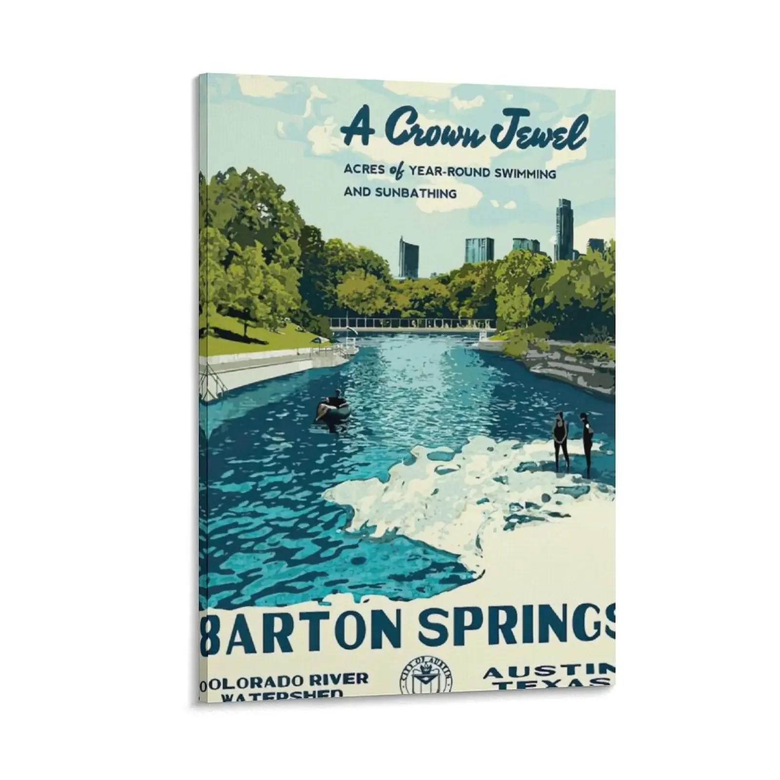 Barton Весенняя винтажная картина на холсте украшение для спальни корейский декор