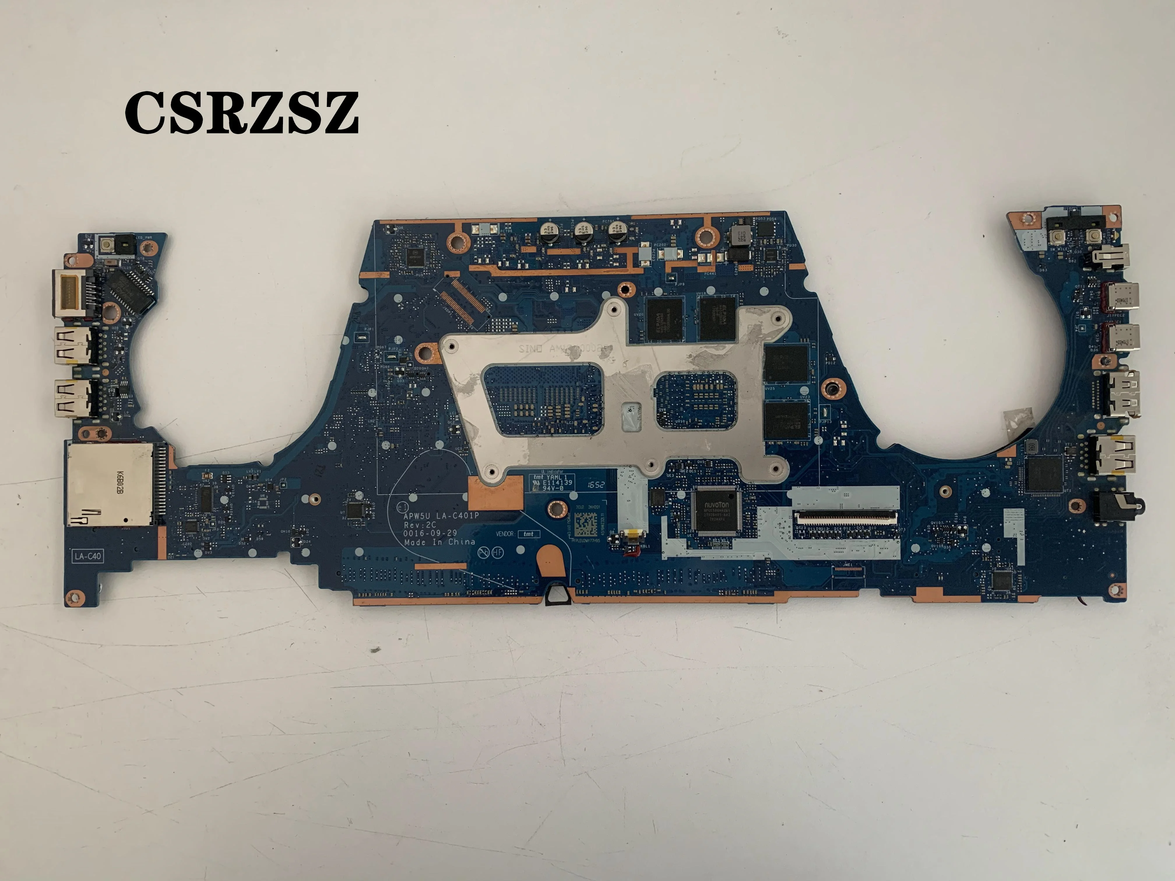 CSRZSZ Original For HP Zbook 15 G3 Laptop motherboard with i7-6820HQ CPU LA-C401P 840932-001 840932-601 100% Test ok |