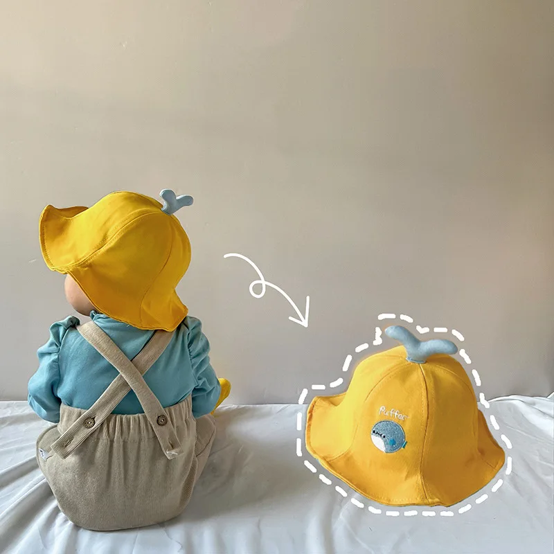 

Cartoon Bucket Cap For Baby Boys Cotton Children Cap Beach Travel Kids Caps Summer Children Panama Infant Toddler Hats 6-24M