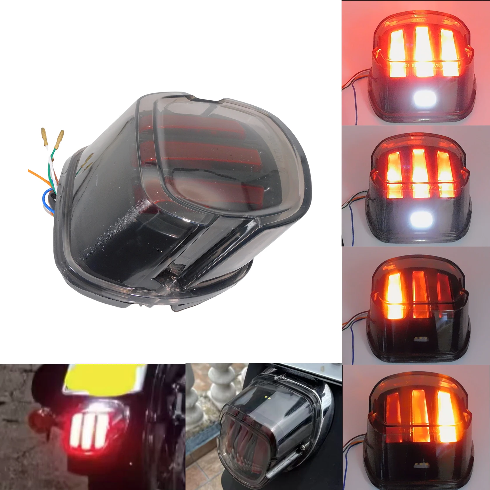 

Светодиодный задний фонарь для мотоцикла, задний стоп-сигнал для Harley Sportster XL883 XL1200 Dyna Softail Touring Street Road Glide Road King