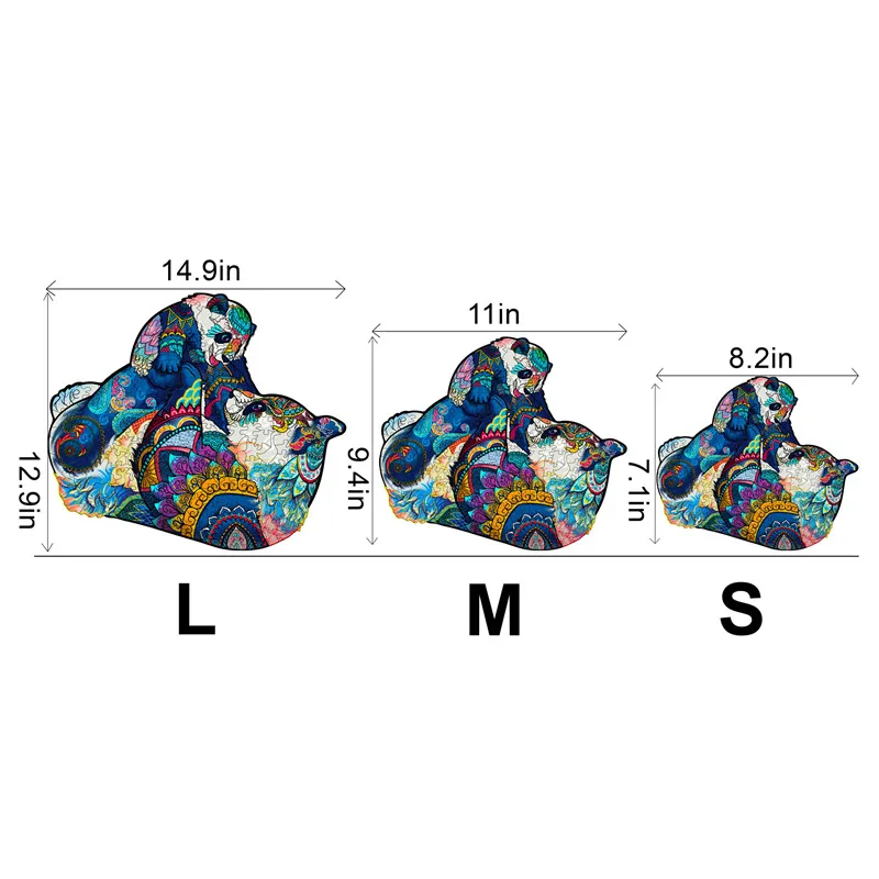 Китайская панда деревянный пазл уникальное животное для взрослых и детей