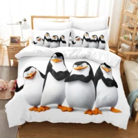 cartoon bedding set for children crib kids baby duvet cover set europe single double 200x200 animal penguin bed linens