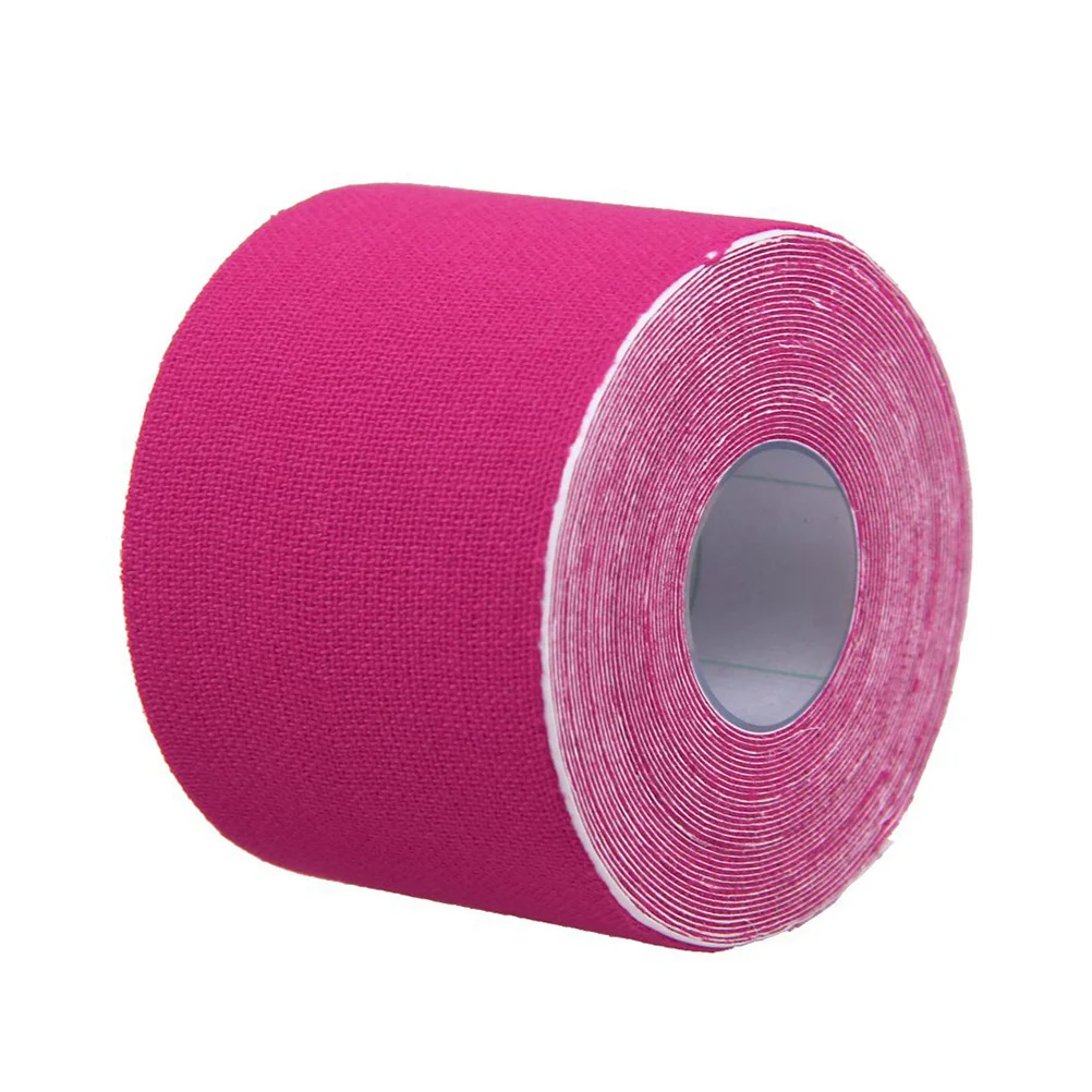 

Sports Athletic Kinesiology Tape Sports Physio Muscle Strain Injury Support Pain Relief Tape 5CM x 5M (Rosy)