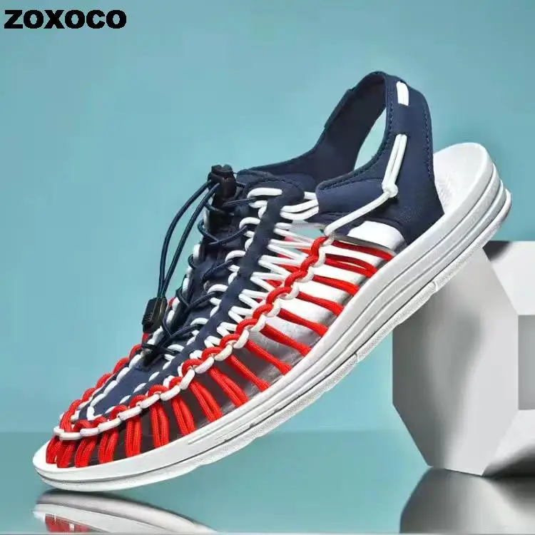 Size 38-46 Men Shoes High Quality Handmade Male Sandals Summer Soft Non-Slip Gladiator  Hiking Beach Platform Sandals